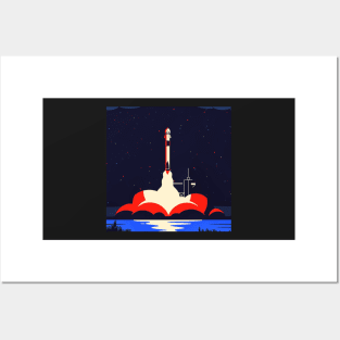 Rocket Launch Posters and Art